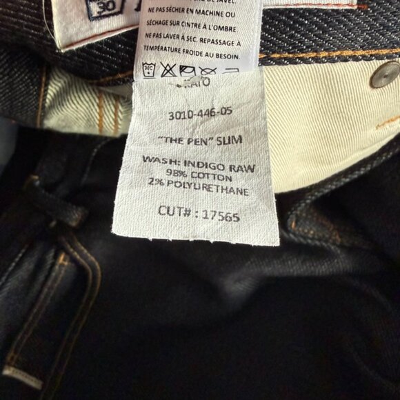 Hiroshi Kato  Indigo Raw 14oz -The Pen Slim - size 32 - Picture 6 of 6